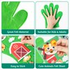 WATINC Felt Story Finger Puppets - 2Pcs DTY Storytelling Hand Puppet Felt Art Craft Education Gift, Making Storytime Glove Puppet Early Learning Role Play for Kids Toddles (Farm Animals)