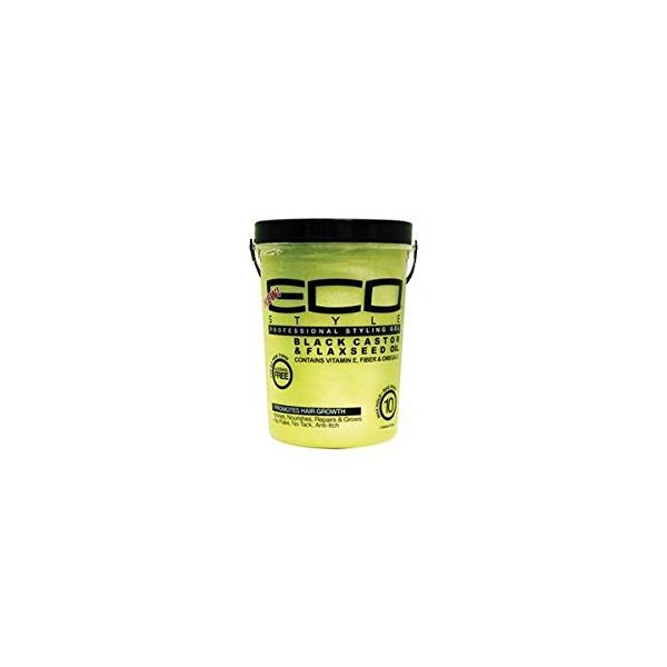 Eco Styling Gel Black Castor Flax Seed Oil 00448 80oz