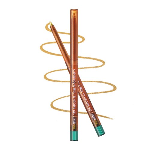 Chameleon Gel Eyeliner Pencil-1pcs Gold Metallic Highly Pigmented Glitter Eye Liner Pen, Long Lasting Waterproof, Color Changing Glitter Eyeshadow Pencil, Christmas Eye Makeup Gift for Women Girl-04