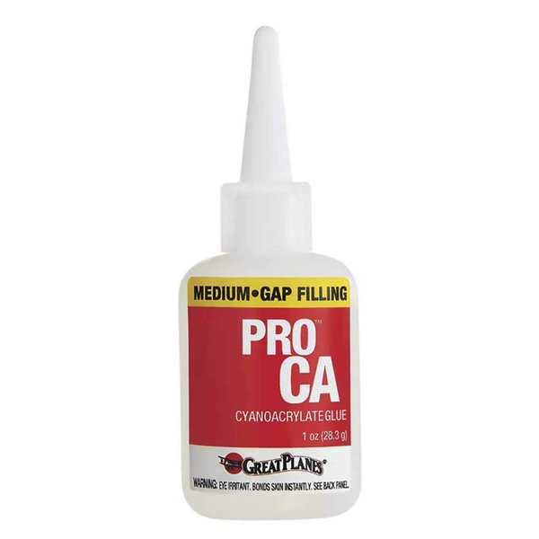 Great Planes Pro CA+ Glue Medium 1 oz GPMR6008 Miscellaneous Airplane Accessories