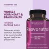 Reserveage Beauty, Resveratrol 250 mg, Antioxidant Supplement for Heart and Cellular Health, Supports Healthy Aging and Immune System, Paleo, Keto, 120 Capsules