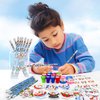 Cinrobiye 194 Pcs Christmas School Stationery Set Xmas Classrooms Exchange Stationery Party Favors Class Reward Prizes Notebooks Pencils Sharpener Erasers Stickers Stamps for Party Supplies (Snowman)