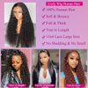 ZANPAL 13x4 Deep Wave Lace Front Wigs Human Hair Pre Plucked 180% Density 9A Glueless Wigs Human Hair Wet and Wavy Wigs for Women HD Transparent Deep Curly Lace Front Wigs Human Hair 22 Inch
