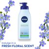 NIVEA Breathable Nourishing Body Lotion Fresh Fusion, Body Lotion for Dry Skin, 13.5 Fl Oz Pump Bottle