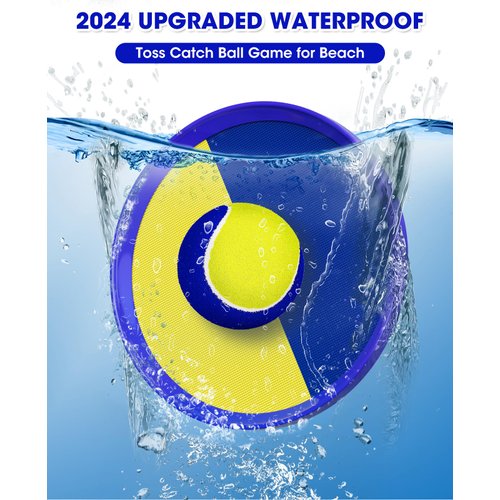 Aywewii Toss and Catch Ball Game Outdoor Toys for Kids Pool Toys Beach Toys Outdoor Yard Games Ball Catch Paddle Set for 3 4 5 6 7 8 9 10 Year Old Boys Girls