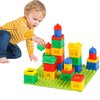 KUTOI Toddler Building Blocks for Kids Ages 4-8, Toddler Blocks Stacking Toys, Fun House Big Blocks Building Sets with 10” x 10” Baseplate, Educational Daycare Toys
