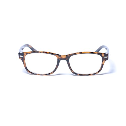 Mass Vision® "The Intellect" Unisex Reading Glasses - Hard Case/Cleaning Cloth Included (2.5, Tortoise)