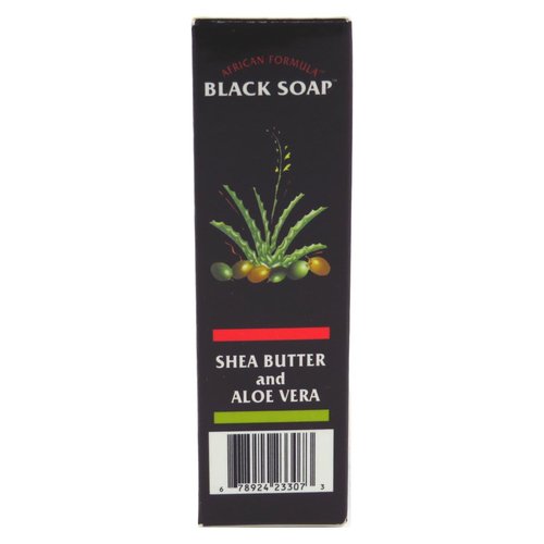 African Formula Black Soap 3.5 Ounce Shea Butter & Aloe Vera (103ml) (2 Pack)