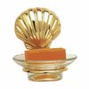 Glass Soap Dish Brass Sea Crest Holder | Renovator's Supply