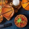 durony 60 Pieces Basketball Paper Plates Disposable Party Plates 7 Inches and 9 Inches Dessert Dinner Plates for Basketball Themed Birthday Party Supplies Decorations