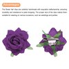 MECCANIXITY 12 Pcs Rose Flower Hair Clips 3 Inch Flower Hair Pins Flower Brooch for Women Hair Accessories Dark Purple