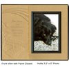 "Her Journey's Just Begun" Pet Loss Sympathy Picture Frame Gift and Memorial, with optional custom photo editing, Ginger with Foil Accent