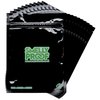 Reusable Food Storage Container Bags by Smelly Proof, Reusable Freezer Bags US-Made PEVA & BPA FREE Sandwich Bag, Easy Clean Dishwasher-Safe, NO SMELL Triple Zip BLACK 4 mils FLAT 6.5" x 7.5" - 10pk