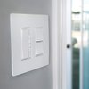 Legrand radiant RCD33WCC6 15 Amp Combination 2-in-1 Decorator Rocker Light Switch, Two 3-Way Switches, White (1 Count)