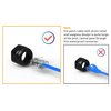 Tedgetal Waterproof RJ45 Connector 2 Pack IP68 Cat6/Cat5E/Cat5 Coupler Shielded for Outdoor Ethernet LAN Cable Extender Female to Female