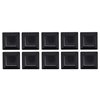 10 PACK-BLACK-6X6 FENCE POST PLASTIC CAP-(5 5/8 X 5 5/8) Pressure Treated Wood Made In USA