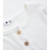 Enfants Chéris Toddler White Henley Shirt Boy Cream Henley 2T