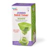 hand2mind Green Jumbo Sand Timers, 2 Minute Sand Timer, Hourglass Sand Timer with Soft Rubber End Caps Offers Quiet Pausing, Classroom Sand Timers for Kids, Teeth Brushing and Game Timer (Set of 1)