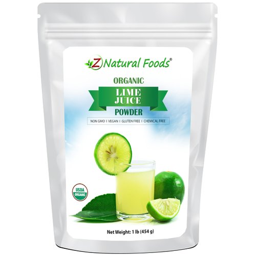 Organic Lime Juice Powder - Superfood Drink Mix Supplement For Drinks, Baking Cooking Recipes - Non GMO, Vegan, Gluten Free, Kosher - 1 lb