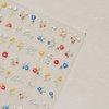 3Sheets Wild Flower Nail Art Stickers Spring Daisy Embossed Sunflowers Floret Greenery Flowers Nail Decals for Women Girls Summer Salon DIY Acrylic Nails Design Supplies (Flower B)