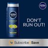 NIVEA Men Energy 3-in-1 Body Wash - Shower, Shampoo and Refresh With Invigorating Mint Extract - 16.9 fl. oz. bottle