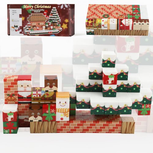 AQQNNA Stocking Stuffers, Magnetic Blocks, Build Mine Magnet World Magic Portal Set, Magnetic Tiles Building Blocks Toddler Toys STEM Toys for 3+ Year Old Boys & Girls, Christmas Packaging