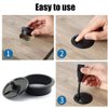 TuTuYa 8PCS Desk Grommet, Desk Grommet 2Inch(50mm) Desk Cable Grommet Desk Cable Hole Covers with Hole Saw, Ideal Solution for Office and Home Table Cable (Black, 2Inch_50mm)