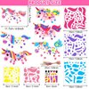 Qyeahkj 24 Sets Unicorn Crafts Kit for Kids Unicorn Foam Arts Gifts with Magnet Cartoon Foam Sticker Craft Projects for Toddlers Home Class Fun Game Activities Birthday Party Favors Supplies