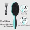 Detangling Brush for Curly Hair, Lorsex 2PC Hair Brushes for Women, Detangler Brush for Wet Dry Hair Detangle Massage, Hairbrsh for Curly Thin Thick hair