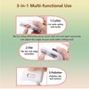 Automatic Nail Clipper, 3 in 1 Electric Nail Trimmer with Polisher & Light, Portable Fingernail Cutter Grinder with Scrap Storage, Rechargeable Safety Manicure for Caregiver, Senior, Kid, Baby
