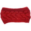Womens Winter Boho Chic Classic Cable Bow Knotted Crochet Knitted Turban Headband Headwrap