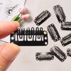 6-Tooth U-Shape Hair Extension Clip,Black hair extensions clip in 50pcs,For wigs
