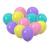 60 pcs 12 Inch Purple Teal Pink Yellow Latex Balloons Decorations, Birthday Wedding Baby Shower Party Balloons Decorations (Purple Cyan Pink Yellow)