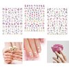 Konsait Nail Stickers Decals (1200 Designs), Self Adhesive 3D Nail Art Stickers Rainbow Diamond Nail Tips Decorations Manicure Decor for Kids Girls Birthday Party Favor Nail Salon Gift