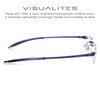 Visualites 1 Lavender 1.75 Power Lightweight Rimless Reading Glasses For Men and Women