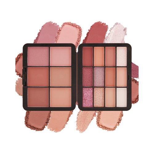 Glitter Matte Eyeshadow Blush Palette-18 Colors Multiuse Makeup Palette for Eye Cheeks,Long-lasting Waterproof Matte Shimmer Colored Portable Makeup Palette,Christmas Makeup Gift Set for Women-02