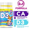 Vita Guard Calcium D3 Chewable Tablets for Kids – 640 mg Calcium & 320 IU Vitamin D3 – Non-GMO, Organic – Milk Flavor – Bone & Teeth Support Supplement – 90 Tablets for Ages 2+