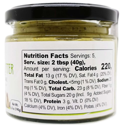 Pistachio Butter with Chocolate Chips, 6.7 oz (190g), Sweet Pistachio & Chocolate Crumbles Cream Spread, Pistachio Paste, Product of Italy, Non GMO, by Gusto ETNA