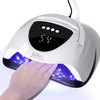 WEVILI 288W UV LED Nail Lamp, Faster Nail Dryer Gel Polish Light for Hands & Feet, Professional UV Nail Light with 4 Timers & Auto Sensor, Portable Handle Curing UV Light for Nails Gel Lamp Machine