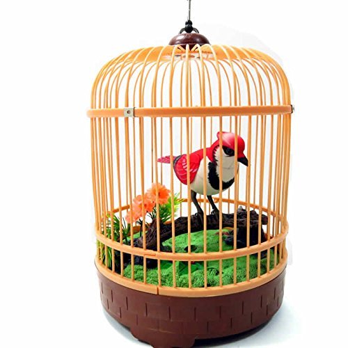 AZ Imports Animated Chirping Bird in Bird Cage