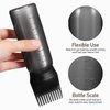 Healeved 2pcs Oil Comb Root Comb Applicator Bottles Hair Oil Applicator for Scalp Hair Dying Brush Squeeze Bottles Portable Hair Dye Applicator