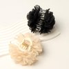 4Pack Fabric Flower Hair Claw Clips for Women Girl Rose Flower Hair Clip Plastic Hair Clamps Hair Accessories
