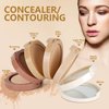 FantasyDay 5 Colors Long-Lasting Lightweight Multi-layer Matte Loose Setting Powder Pressed Face Makeup Concealing Shading Powder Foundation for All Skin Tones, Minimizes Fine Lines & Imperfections