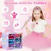Princess Dress Up Toy Set, Girls Jewelry Boutique Role Playing Game, Toddler Dress Up Princess Shoes, Skirts, Crowns, wands, Jewelry, Party Birthday Creative Gift for 3 4 5 6 7 8 Years Old Girls