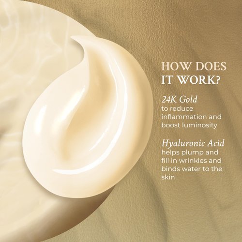 PRAI Beauty 24K Gold Wrinkle Repair Eye Creme - Anti-Aging and Anti-Wrinkle Eye Cream - Infused with Hyaluronic Acid and Real 24K Gold, 0.5 Oz