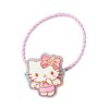My Melody & Kitty Hair Tie Set - 2pcs Hair Band for Women, Ponytail Holders Hair Accessories No Damage for Thick Hair, Hair Elastics for Women - Pink (Kitty)