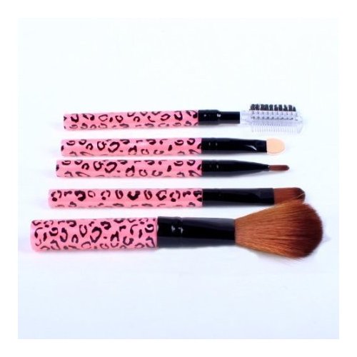 Cosmetic Brush Kit 5 Pcs Makeup Brush Travel Set Princessa - Pink