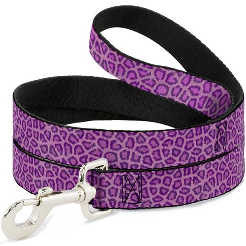 Dog Leash Leopard Baby Pink 6 Feet Long 1.0 Inch Wide