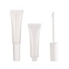 COSIDEA 50 pack Empty White 15ml Squeeze lip gloss tubes with wand 0.5oz soft lipgloss container chapstick containers empty tube