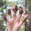AQKILO Squirrel Finger Puppet Set, Animals Puppet Show Theater Props, Novelty Toys Weird Stuff Gifts